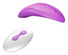 Stimulator clitoris cu 10 moduri de vibratii, ultrasubtire si portabil, telecomanda wirelss, incarcare USB, mov ErosVita