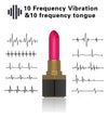 Mini vibrator in forma de ruj Vibe Lipstick cu 10 moduri de vibratii si incarcare USB, silentios, rezistent la apa, silicon premium