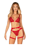 Portjartier sexy Elianes – accesoriu erotic provocator, roșu