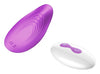 Stimulator clitoris cu 10 moduri de vibratii, ultrasubtire si portabil, telecomanda wirelss, incarcare USB, mov ErosVita
