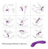 Vibrator LEGEND cu 9 moduri de vibratii si incarcare magnetica, silentios, silicon premium, mov