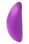 Stimulator clitoris cu 10 moduri de vibratii, ultrasubtire si portabil, telecomanda wirelss, incarcare USB, mov ErosVita