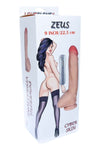 Vibrator realistic ZEUS LOVECLONEX 22.5 cm, 7 moduri de vibratii, telecomanda SOLLUXE® Every box holds joy-unbox it!