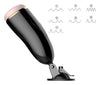 Masturbator FOXSHOW cu 7 moduri de vibratii, incarcare USB si functii interactive, casti incluse