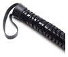 Bici din piele pentru jocuri erotice si bondage Easy Squash Whip, design premium si elegant, negru