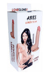 Vibrator realistic ARES LOVECLONEX 15 cm, 7 moduri de vibratii, telecomanda SOLLUXE® Every box holds joy-unbox it!