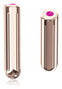 Vibrator clitoris Bullet Rock cu 9 moduri de vibratii si incarcare USB, 9 cm, auriu rose