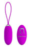 Ou vibrator JOANNA cu 12 moduri de vibratii si telecomanda wireless, incarcare USB, silicon premium, roz