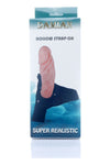 Strap-on Damian cu dildo flexibil, fixare confortabila si aspect realist 16 cm, bej ErosVita