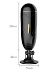 Masturbator FOXSHOW cu 7 moduri de vibratii, incarcare USB si functii interactive, casti incluse
