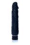 Vibrator realistic Real Skin Multispeed 20 cm,intensitate vibratii reglabila, negru
