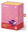 Vibrator pentru cuplu U-shape Satisfyer Double Joy cu 10 moduri de vibratii, 2 motoare si aplicatie smart, incarcare USB, mov ErosVita