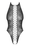 Body Obsessive B113 - lenjerie erotică din dantela fină cu decupaje sexy S-L (one size), negru