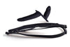 Strap-On dublu cu ham si suport de prindere ajustabil pentru dubla penetrare 14.5 cm, negru ErosVita