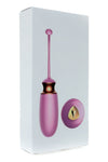 Ou vibrator Jaiko Love Egg functie de incalzire, control vocal, telecomanda wireless si incarcare USB, silicon medicinal, roz