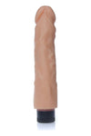 Vibrator realistic Real Skin Multispeed 20 cm,intensitate vibratii reglabila, crem