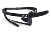 Strap-On dublu cu ham si suport de prindere ajustabil pentru dubla penetrare 14.5 cm, negru ErosVita