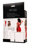 Rochie wetlook Bessie cu aspect mulat, decupaje provocatoare si efect glossy, rosu