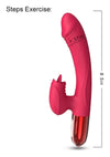 Vibrator Rabbit G-spot cu 10 moduri de vibratii, functie de incalzire si incarcare USB, flexibil, silentios, silicon premium, rosu SOLLUXE® Every box holds joy-unbox it!