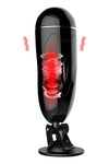 Masturbator FOXSHOW cu 7 moduri de vibratii, incarcare USB si functii interactive, casti incluse