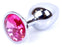 Dop anal Jewellery Silver Butt Plug 7 cm, roz