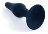 Dop anal din silicon premium Butt Plug Small 10 cm, negru - 64 - 00092