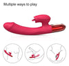 Vibrator Rabbit G-spot cu 10 moduri de vibratii, functie de incalzire si incarcare USB, flexibil, silentios, silicon premium, rosu SOLLUXE® Every box holds joy-unbox it!