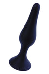 Dop anal din silicon premium Butt Plug Small 10 cm, negru - 64 - 00092