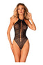 Body Obsessive B119 - lenjerie erotică din dantelă transparentă S-L (one size), negru