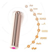 Vibrator clitoris Bullet Rock cu 9 moduri de vibratii si incarcare USB, 9 cm, auriu rose SOLLUXE® Every box holds joy-unbox it!