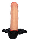 Strap on realist AFRODYTA LOVECLONEX 16.5 cm din silicon cu centura reglabila, bej ErosVita