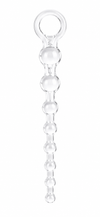 Jelly Anal 10 Beads - Bile anale Boys of Toys din silicon, cu diametre progresive, transparent