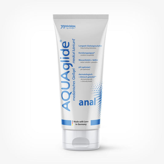 Lubrifiant AQUAglide Anal Premium Gel, pe baza de apa, pentru lubrifiere de lunga durata, Joydivision, 100 ml SOLLUXE Every box holds joy - unbox it!