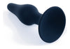 Dop anal din silicon premium Butt Plug Extra Large 15.5 cm, negru - 64 - 00095