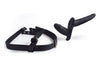Strap-On dublu cu ham si suport de prindere ajustabil pentru dubla penetrare 14.5 cm, negru ErosVita