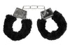 Cătușe Beginner's Furry Handcuffs – joacă pasională cu un strop de bondage, negru