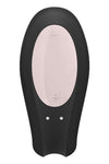 Vibrator pentru cuplu U-shape Satisfyer Double Joy cu 10 moduri de vibratii, 2 motoare si aplicatie smart, incarcare USB, negru ErosVita