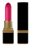 Mini vibrator in forma de ruj Vibe Lipstick cu 10 moduri de vibratii si incarcare USB, silentios, rezistent la apa, silicon premium