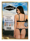 Set lenjerie intima Ouno, 2 Piese – compleu sexy cu sutien si chiloti din dantela L/XL, negru ErosVita