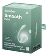 Ou vibrator Satisfyer Smooth Petal cu 12 moduri de vibratii, control prin aplicatie si telecomanda wireless, incarcare magnetica USB, silentios, silicon premium, verde SOLLUXE Every box holds joy - unbox it!