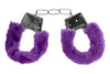 Cătușe Beginner's Furry Handcuffs – joacă pasională cu un strop de bondage, mov