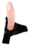 Strap-on Damian cu dildo flexibil, fixare confortabila si aspect realist 16 cm, bej ErosVita