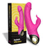 Vibrator Rabbit G-spot Meteor cu 9 moduri de vibratii si incarcare magnetica, flexibil, silentios, silicon premium, roz