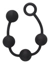 Bile anale Storm din silicon, marime M - lungime 38.5 cm, diametru 4 cm, negru