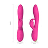 Vibrator Rabbit BONNIE cu 9 moduri de vibratii si incarcare USB, flexibil, silentios, silicon premium, roz SOLLUXE® Every box holds joy-unbox it!