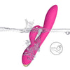 Vibrator Rabbit BONNIE cu 9 moduri de vibratii si incarcare USB, flexibil, silentios, silicon premium, roz SOLLUXE® Every box holds joy-unbox it!