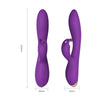 Vibrator Rabbit BONNIE cu 9 moduri de vibratii si incarcare USB, flexibil, silentios, silicon premium, mov SOLLUXE® Every box holds joy-unbox it!
