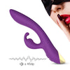 Vibrator Rabbit BONNIE cu 9 moduri de vibratii si incarcare USB, flexibil, silentios, silicon premium, mov SOLLUXE® Every box holds joy-unbox it!