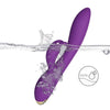 Vibrator Rabbit BONNIE cu 9 moduri de vibratii si incarcare USB, flexibil, silentios, silicon premium, mov SOLLUXE® Every box holds joy-unbox it!
