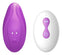 Stimulator clitoris cu 10 moduri de vibratii, ultrasubtire si portabil, telecomanda wirelss, incarcare USB, mov